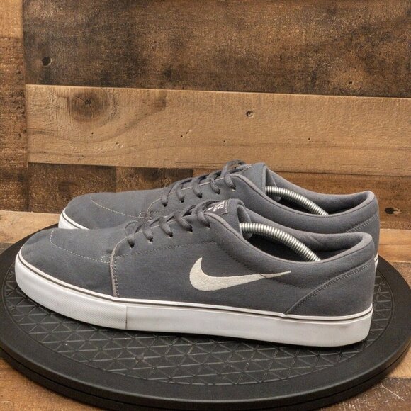 NIKE SATIRE MENS ATHLETIC SHOES RETRO SNEAKERS SKATER GRAY CASUAL LOW SIZE 13 - Picture 5 of 9